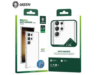 قاب شفاف سامسونگ گلکسی S23 اولترا گرین Green Lion 360° Anti-Shock Case Samsung Galaxy S23 Ultra