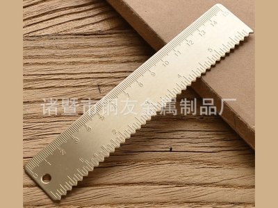 خط کش اندازه گیری برنجی 15 سانتی متری کریتیو 15cm brass ruler creative