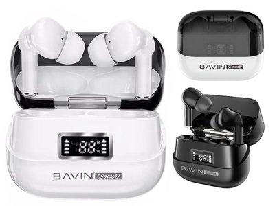 هندزفری بی سیم باوین BAVIN BA15 Hi-Fi TWS Bluetooth 5.0 Wireless Earphone