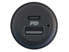 قیمت شارژر فندکی فست شارژ ماشین تایپ سی 32 وات همراه کابل تایپ سی به لایتنینگ 90 سانتی‌متر پاورولوژی