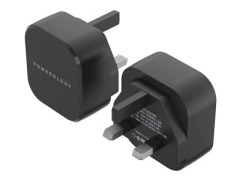 ارزانترین شارژر دیواری 2 پورت 30 وات پاورولوژِی Powerology 30W ULTRA Compact Quick Charger PWCUQC002