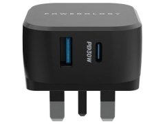 بهترین شارژر دیواری 2 پورت 30 وات پاورولوژِی Powerology 30W ULTRA Compact Quick Charger PWCUQC002