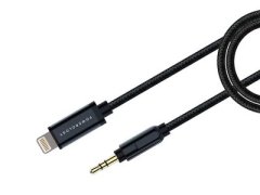 قیمت کابل 1.2 متری لایتنینگ به AUX پاورولوژی Powerology Braided Audio Lightning to 3.5mm AUX Cable 1.2m