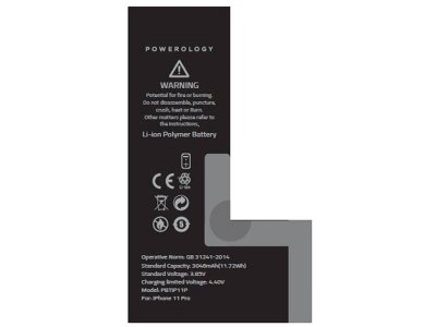 باتری پلیمری لیتیوم یون آیفون 11 پرو پاورولوژی Powerology iPhone 11 Pro 3046mAh Phone Battery