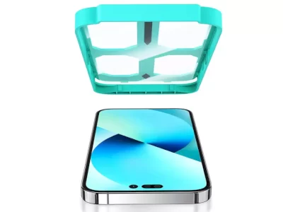 محافظ صفحه نمایش آیفون 12 و  13 پرومکس، 14 پلاس  با ابزار نصب یوسامز USAMS Glass iPhone 13 Pro Max/14 Plus/BH805M01