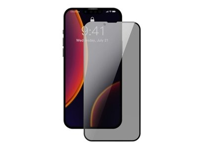 گلس حریم شخصی آیفون 13 مینی تمام صفحه بیسوس(پک 2 تایی) Baseus Apple iPhone 13 Mini Crack Resistant SGQP020301
