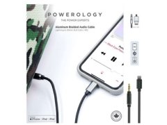 کابل 1.2 متری لایتنینگ به AUX پاورولوژی Powerology Braided Audio Lightning to 3.5mm AUX Cable 1.2m