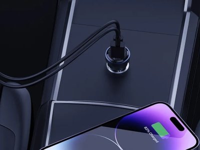 شارژ فندکی فست شارژ ماشین تایپ سی 33 وات رسی RCC-N17