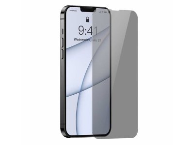 گلس حریم شخصی تمام صفحه آیفون 13/13 پرو بیسوس (پک دو عددی ) Baseus iPhone 13 / 13 Pro Anti-Spy Glass Film SGBL020702