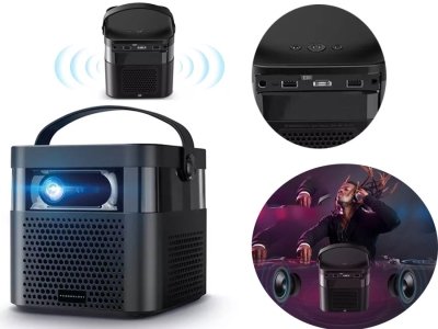 ویدیو پروژکتور 4K هوشمند قابل حمل پاورولوژی Powerology 4K Portable Projector PWPROJ70