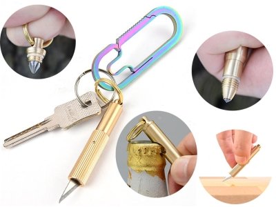 چاقوی آنباکسینگ و دربازکن بطری چندکاره برنجی Brass multi-functional knife