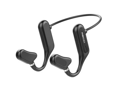 هندزفری بی سیم گردنی القایی رسیRECCI FLUTTER AIR CONDUCTION CLEAR SOUND HEADPHONE REP-W27