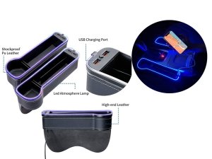 کنسول نظم‌دهنده داخل خودرو دارای پورت یواس‌بی Interior organizer console