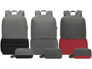 کوله پشتی لپ تاپ 15.6 اینچ کول بل CB-10009 با پورت USB و کیف کوچک