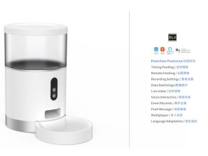 ظرف غذای اتوماتیک حیوانات خانگی  TUTA Smart 4L Pet Feeder Monitor Camera