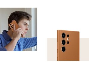 قاب اصلی چرم گلکسی اس 23 اولترا سامسونگ Samsung Leather Case Galaxy S23 Ultra EF-VS918