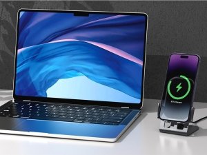 هولدر موبایل و شارژر وایرلس رومیزی 15 وات رسی RECCI RCW-30 Wireless Charger Desktop Stand
