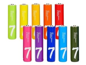 باتری نیم قلمی رنگین کمانی شیائومی Xiaomi Rainbow AAA Battery Pack Of 10