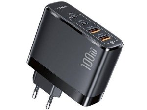 شارژر دیواری فست 100 وات یوسامز  Usams US-CC145 T44 100W 4 ports gan fast 2a+2c charger (EU)
