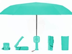 چتر بارانی و آفتابی دارای مینی پنکه شارژی ST-200
