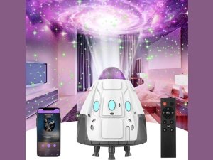 پروژکتور کهکشانی و اسپیکر بلوتوث Space Capsule, Galactic Atmosphere Lamp
