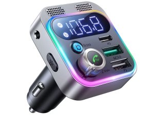 شارژر فندکی فست شارژ ماشین تایپ سی 48 وات و اف ام پلیر جویروم JR-CL16