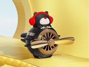 خوشبو کننده خودرو و پنکه فانتزی Black Bear Pilot Car Air Freshener Fantasy Fan RAM0026
