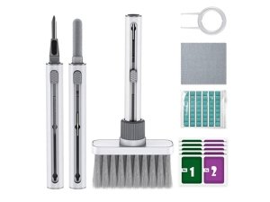 کیت تمیزکننده 5 کاره هندزفری بلوتوثی و کیبورد گرین GNCLGBRUSHWH