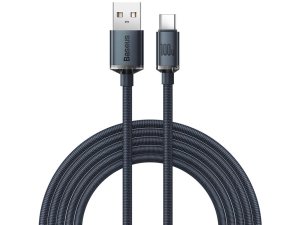 ‏‎کابل سوپر فست شارژ یواس‌بی به تایپ‌سی 100 وات 2 متری بیسوس Baseus Fast charging USB to Type C cable 100W CAJY000501‍ ‍