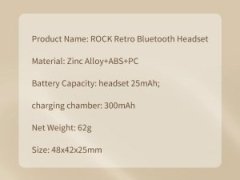 خرید هندزفری بلوتوثی راک Rock Retro TWS Bluetooth Earbuds A-Flip phone