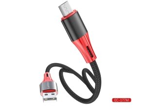 کابل شارژ و انتقال دیتا یو اس بی به میکرو یو اس بی 2.4 آمپر یک متری ارلدام Earldom EC-177 Charger Cable 1m