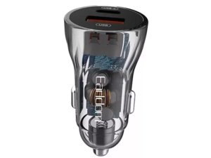 شارژر فندکی فست شارژ ماشین تایپ سی 48 وات طرح شفاف ارلدام ES-CC17
