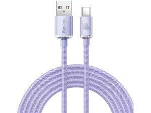 ‏‎کابل سوپر فست شارژ یواس‌بی به تایپ‌سی 100 وات 2 متری بیسوس Baseus Fast charging USB to Type C cable 100W CAJY000501‍ ‍