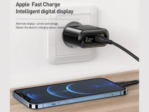 شارژر دیواری تایپ سی و یو اس بی فست شارژ 20 وات مک‌دودو Mcdodo CH-717 USB-C/USB-A LED Adapter