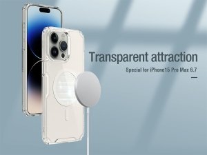 قاب محافظ ژله ای مگنتی آیفون 15 پرومکس نیلکین Nillkin Apple iPhone 15 Pro max Nature TPU Pro Magnetic Case