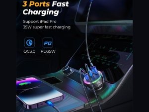 شارژر فندکی فست شارژ ماشین تایپ سی فست شارژ 70 وات جویروم JR-CL26