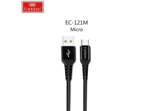 کابل شارژ و انتقال داده یو اس بی به میکرو یو اس بی 2.4 آمپر 1 متری ارلدام EARLDOM EC-121M USB TO Micro USB Cable 1m