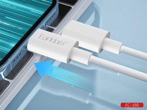 کابل شارژ سریع تایپ سی به لایتنینگ 20 وات یک متری ارلدام 20W Earldom PD Charging Cable 1m EC-166i