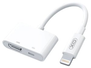 مبدل لایتنینگ به اچ دی ام آی و اتصال همزمان شارژر ایکس او XO HUB005 Lightning To HDMI & Charging Port