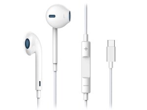 هندزفری سیمی تایپ سی طرح ایرپاد دویا Hands Free Devia Earpods EM048 USB C