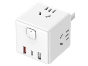 چند راهی مکعبی سه سوکت و دو پورت یو اس بی و یک پورت تایپ سی شیائومی MJCXB3-04QM