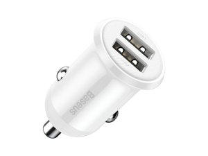 شارژر فندکی فست شارژ ماشین 24 وات بیسوس CCALLP-01/02