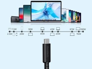 کابل سوپر فست شارژ دو سر تایپ سی 100 وات چویتک CHOETECH XCC-1028 USB-C to USB-C 100W USB 4.0 Gen 3 Cable