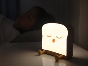 چراغ خواب فانتزی اتاق کودک شارژی و هولدر موبایل LKJYBG FL-01 طرح نان تست