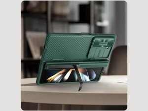 قاب محافظ سامسونگ زد فولد 5 نیلکین Nillkin Samsung Galaxy Z Fold 5 CamShield Fold Case Bracket version