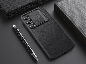 کیف محافظ سامسونگ اس 23 اف ای نیلکین Nillkin Samsung Galaxy S23 FE Qin Pro leather case