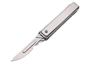 چاقو آنباکسینگ ضدزنگ تاشو قابل اتصال با جاکلیدی Creative folding utility unboxing knife