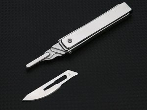 چاقو آنباکسینگ ضدزنگ تاشو قابل اتصال با جاکلیدی Creative folding utility unboxing knife