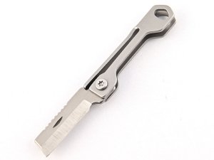 چاقو آنباکسینگ تیتانیومی تاشوی قابل آویز از دسته کلید Stainless steel mini folding unboxing knife