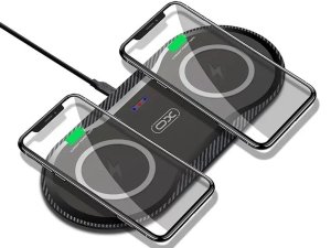 شارژر بی سیم رومیزی ۲۰ وات ایکس او XO WX025 2-in-1 Induction Charger Fast Charging 20W